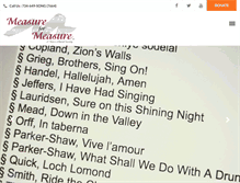 Tablet Screenshot of measure-for-measure.org